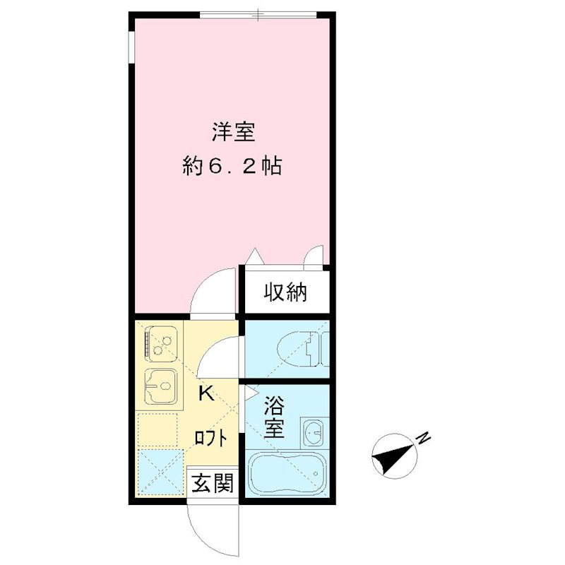 古川コーポラス 202号室 間取り