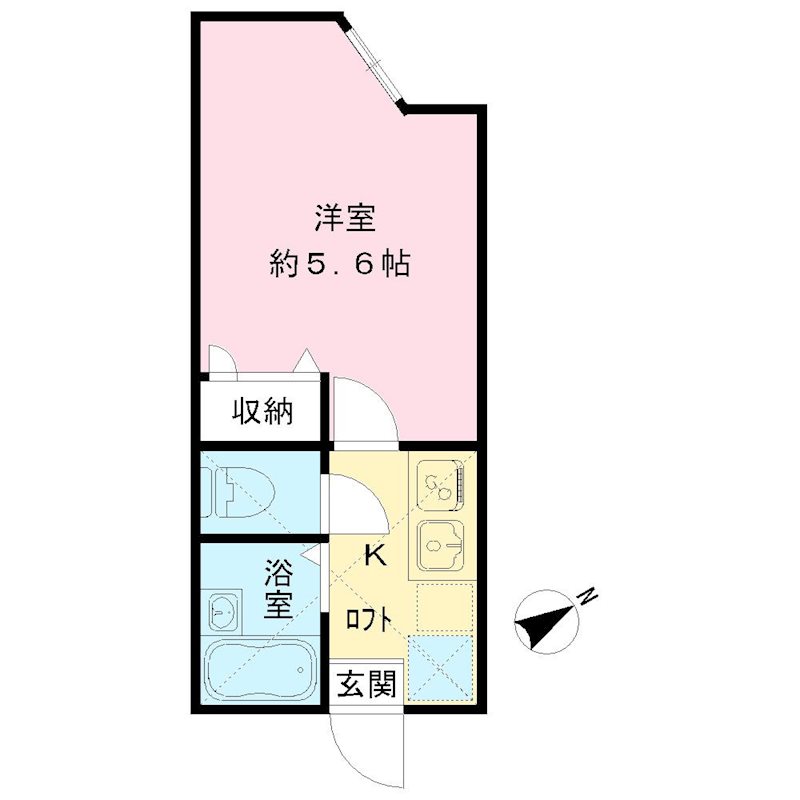 古川コーポラス 203号室 間取り