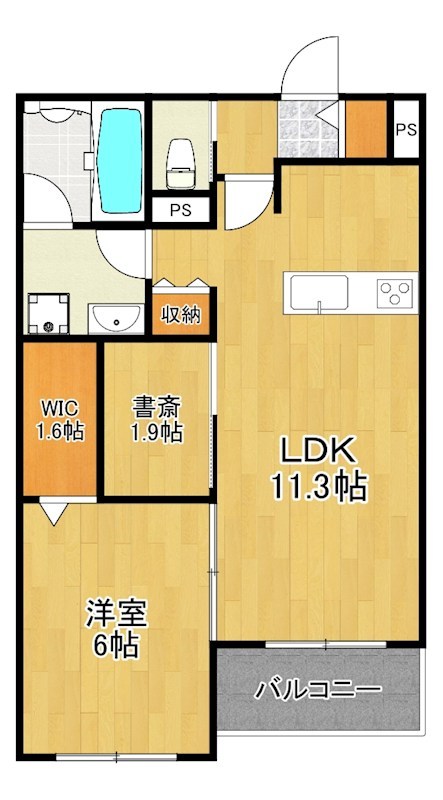 （仮称）新作６丁目メゾン 202号室 間取り