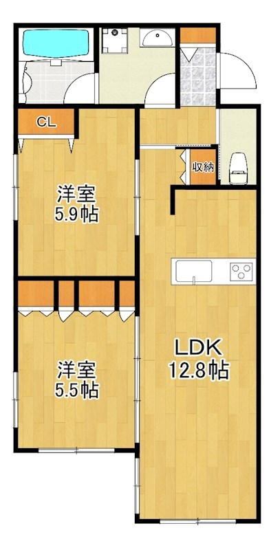 （仮称）新作６丁目メゾン 101号室 間取り