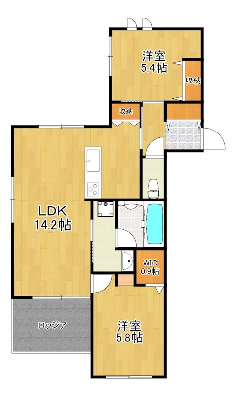（仮称）新作６丁目メゾン 301号室 間取り