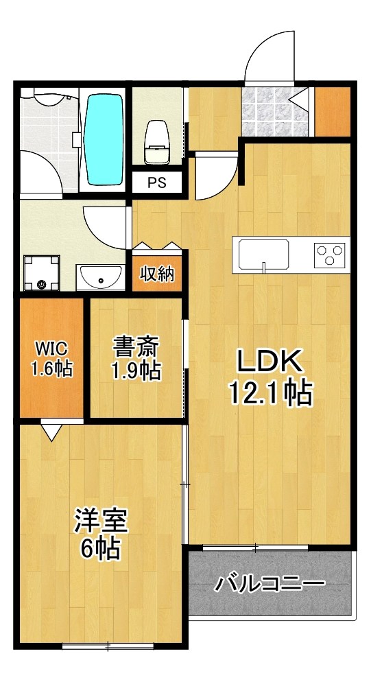 （仮称）新作６丁目メゾン 302号室 間取り
