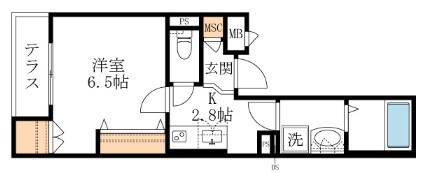 （仮称）野毛2丁目メゾン 101号室 間取り