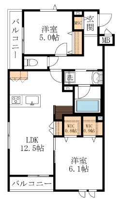 （仮称）野毛2丁目メゾン 301号室 間取り
