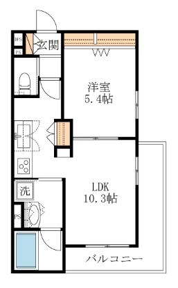 （仮称）野毛2丁目メゾン 302号室 間取り