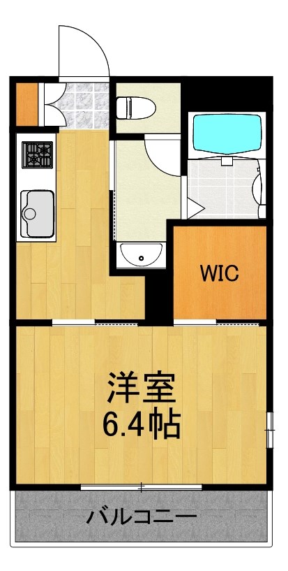 ウエスト 301号室 間取り