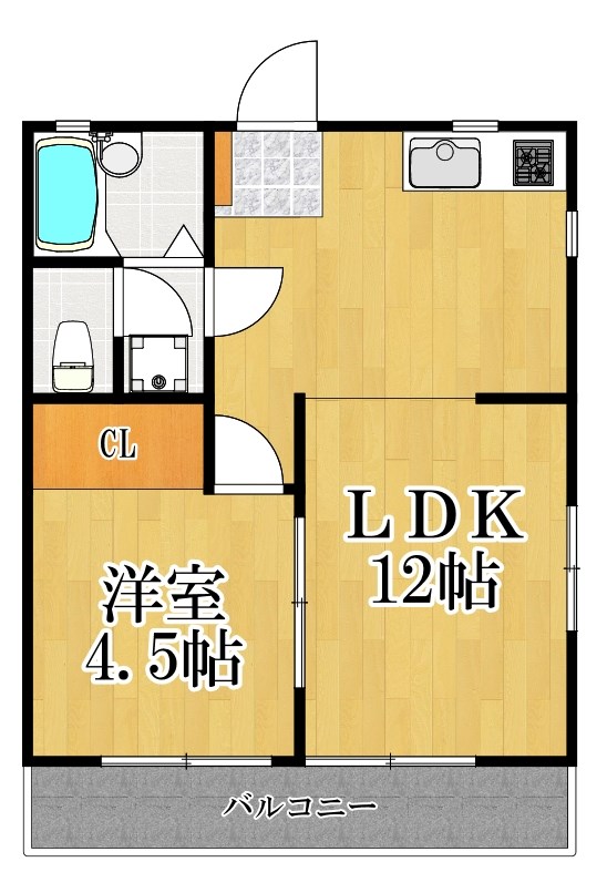 メゾン上台 101号室 間取り