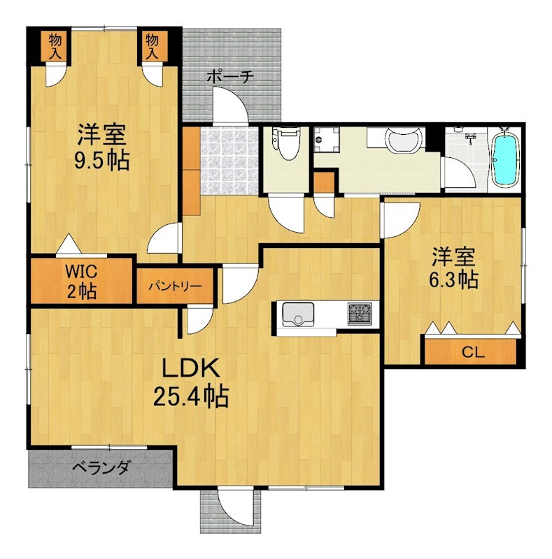 カルムメゾン住吉 間取り