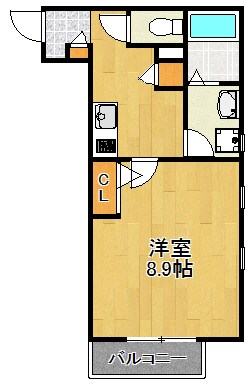 Ohana 103号室 間取り