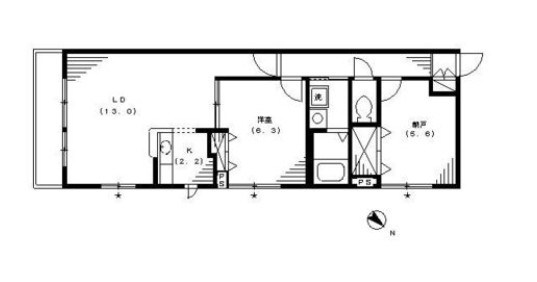 メゾン・リヴ・クレールⅠ 301号室 間取り