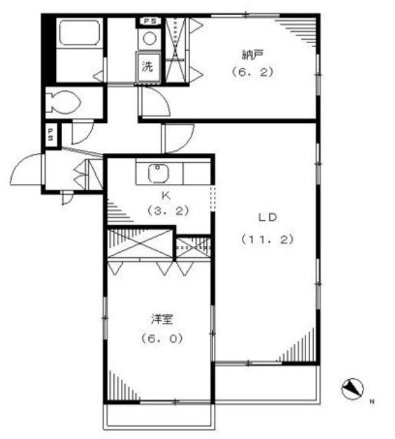 メゾン・リヴ・クレールⅠ 303号室 間取り