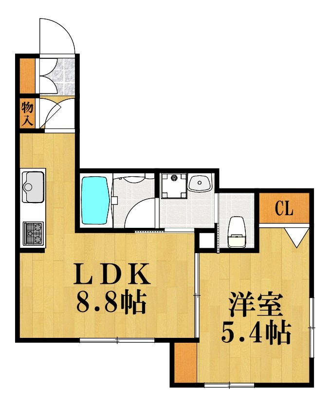 ウエスチングハウスS 101号室 間取り