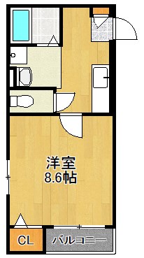 Girasole 205号室 間取り