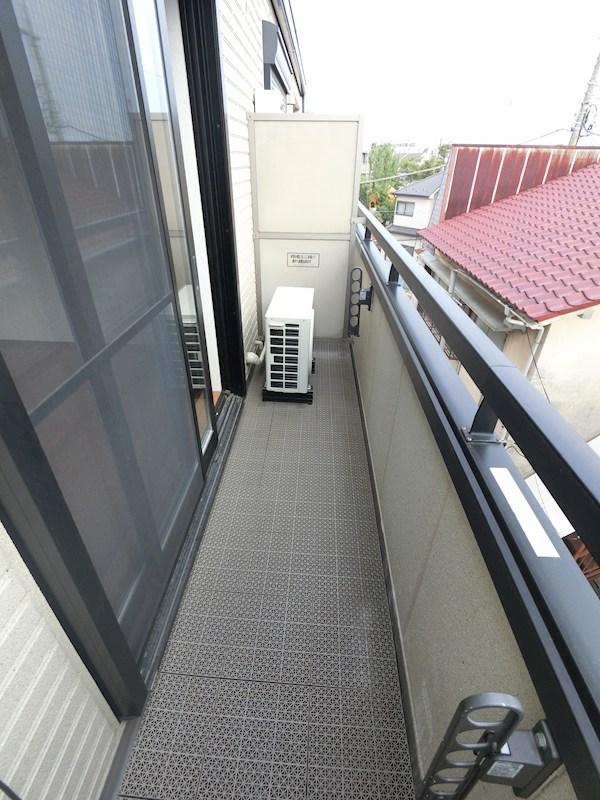 フラットコート ベランダ