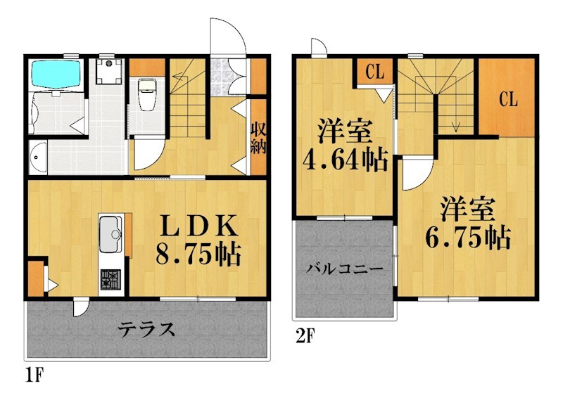 SOLEIL TERRACE 102号室 間取り