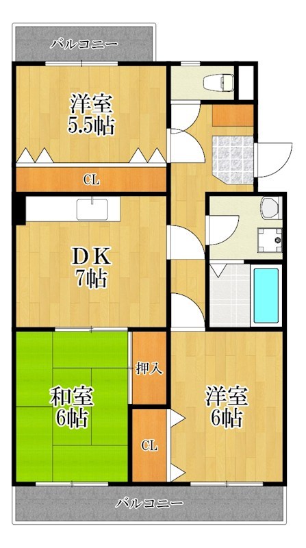 ガーデンハイツ小沢 305号室 間取り