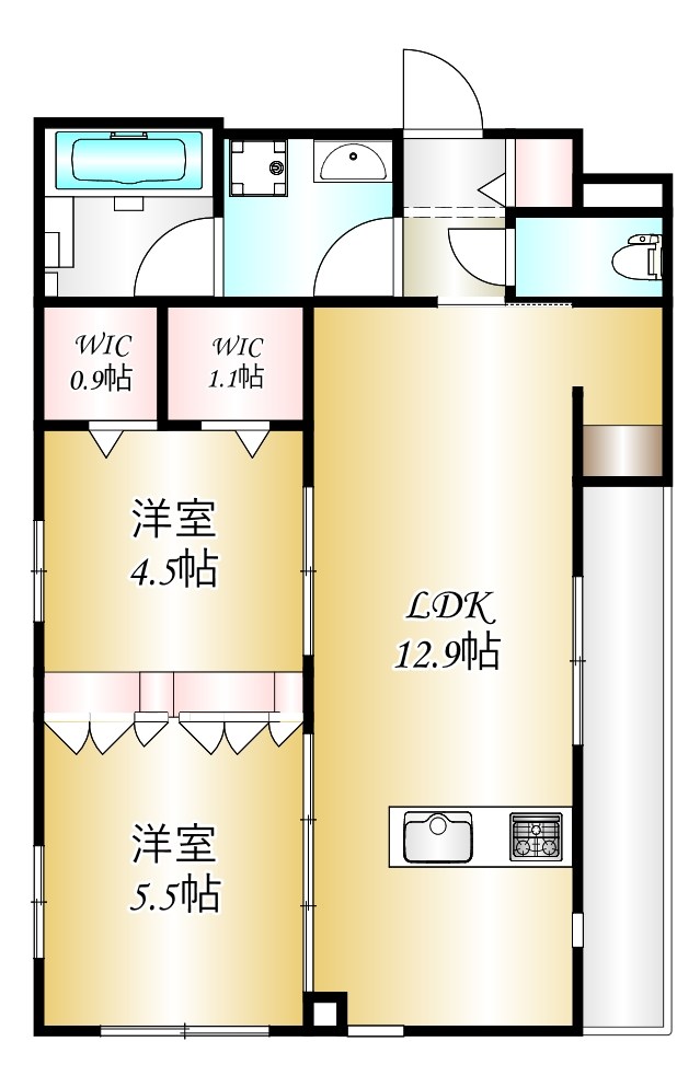 CITRUS Residens 東棟 103号室 間取り