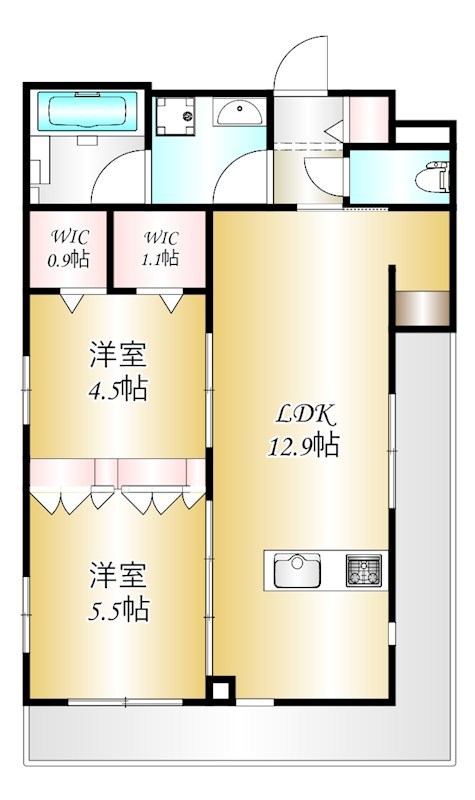 CITRUS Residens 東棟 303号室 間取り
