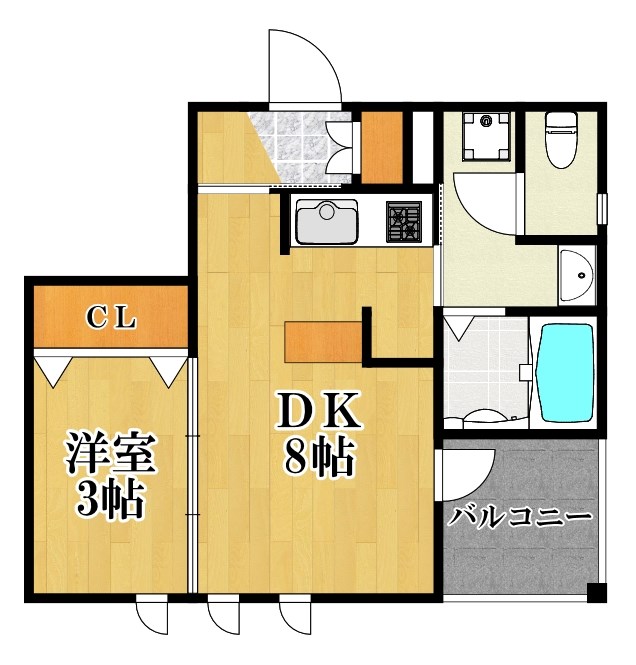フォレスト豊岡 201号室 間取り