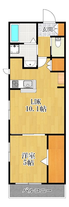 clochette 302号室 間取り