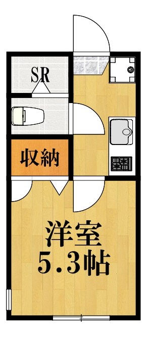 ドミール楓 102号室 間取り
