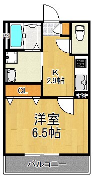 レジデンス幸 203号室 間取り
