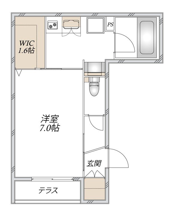 仮）古市場2丁目メゾン 間取り
