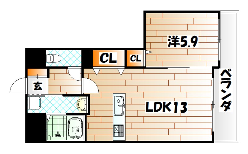 Bay Side Asano 間取り