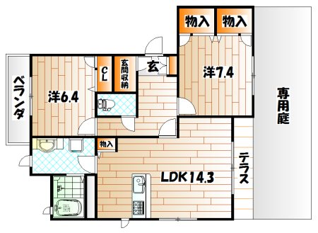 ロアーブル七番館  間取り