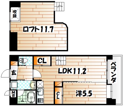 コンプレート富士見  間取り