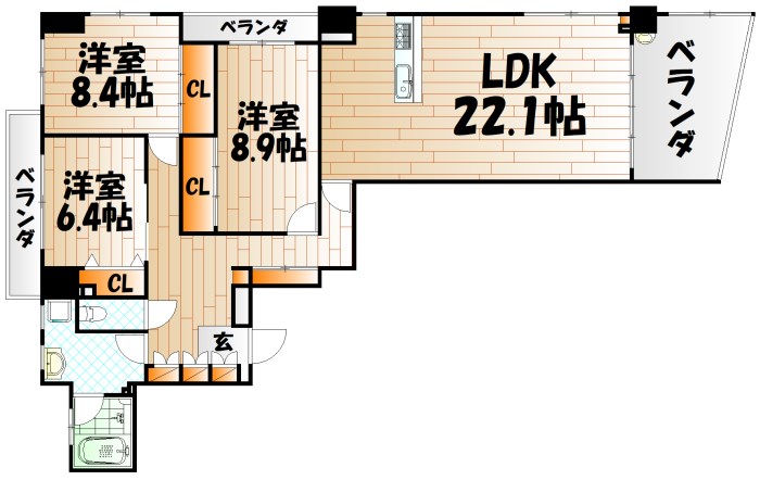 フェルト5 間取り