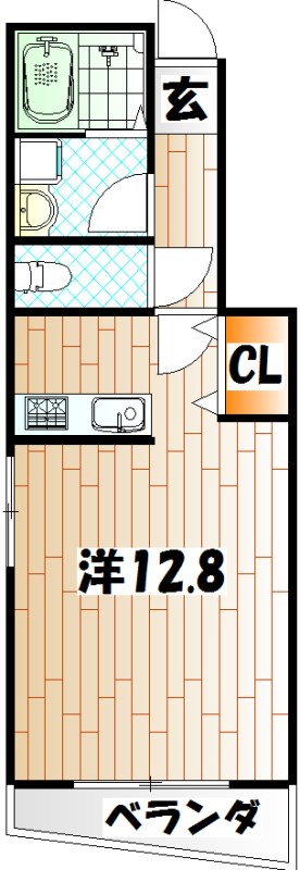 エクシヴ上富野  間取り