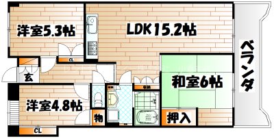 サンライフ別院Ⅱ 間取り