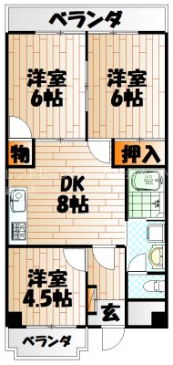 シャトレ中井 間取り