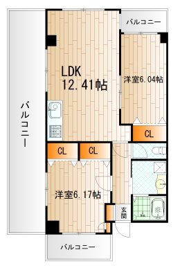 Ｋ-Ｔ・Ｍ・Ｊビル 間取り