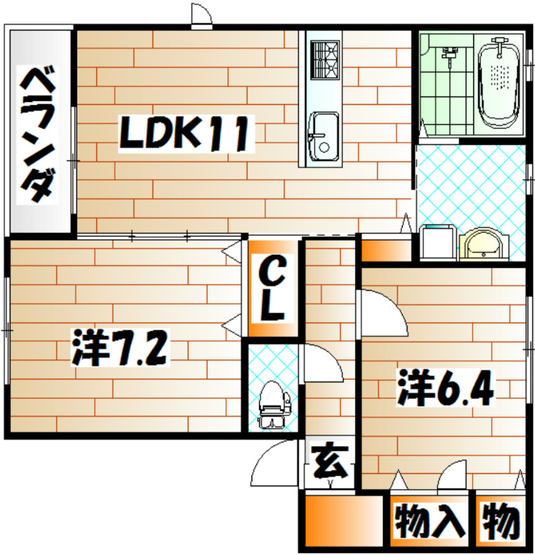 ロアーブル弐番館   間取り