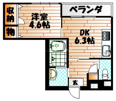 ロアーブル五番館 間取り