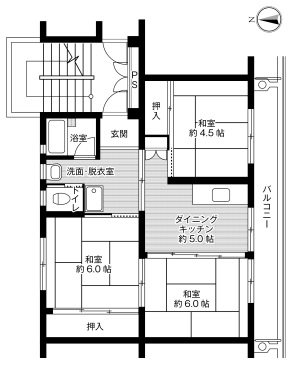 ビレッジハウス日明 間取り