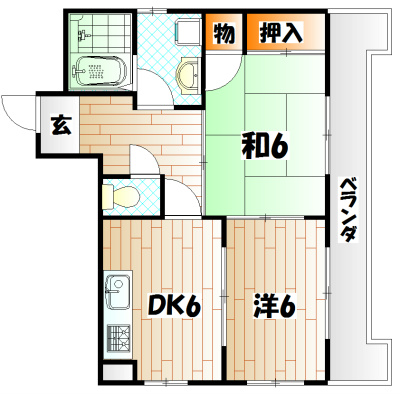 ハーモニーハイツ   間取り