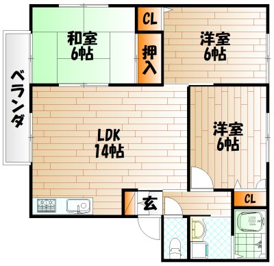 クッキースクエアA棟 間取り