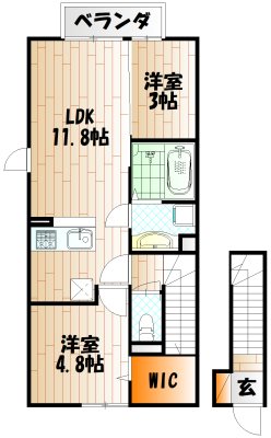 Ｄ-room泉台 A棟 間取り
