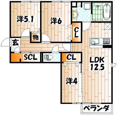 クラポンテMⅤ 間取り