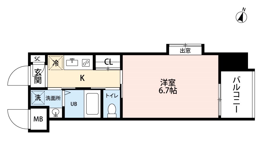 アミュゼ城野 間取り