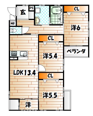 クローリス仙水 間取り