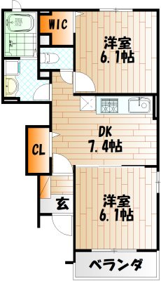 フレシール小倉東Y 間取り