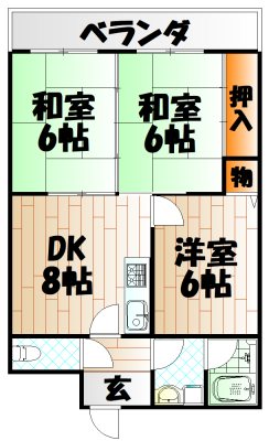 ロイヤルハイツ明石  間取り
