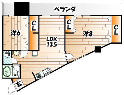 プリンセス黒住 間取り