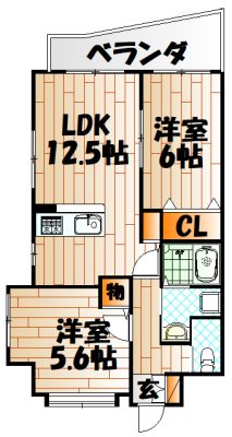 フェリーチェ中井けやき通り 間取り