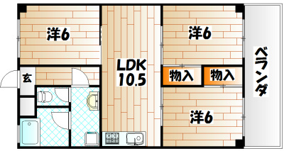 ハイツシーサイドⅠ  間取り