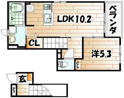 エクスクルーシブⅢ  間取り